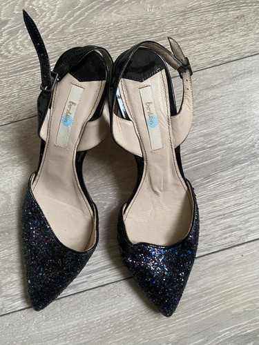 Boden glitter sling back shoes