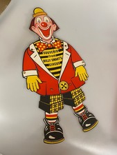 1950’s 60’S Billy Smarts Pull String Circus Clown Souvenir - Harty the clown 19"