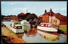 Old Postcard Llangollen Canal Ellesmere Shropshire Posted 1970 Narrow Boats 