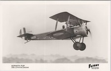 SOPWITH PUP REAL PHOTO POSTCARD RPPC RAF ROYAL AIR FORCE ONE LE RHONE ENGINE 