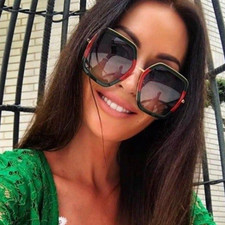 New Gucci  GG0106S Gold Green