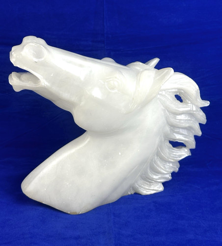 Carved white stone glass - carved,