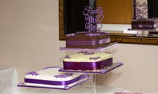 Cake Stand for wedding or party Delia Square 3 Tier Acrylic