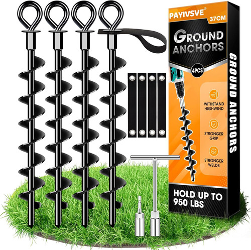 Heavy duty ground anchor pack - ground,