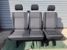 Genuine Vw Transporter T6.1 Rear 2&1 Kombi Seats Brick Trim Excellent Condition