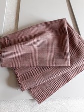 pink and black check fabric Remnant