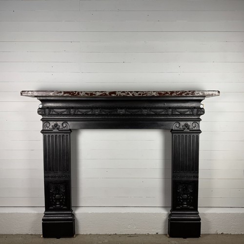 Antique cast iron fire - antique,