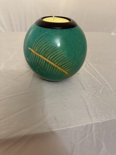 Turquoise monkey apple carved - apple,