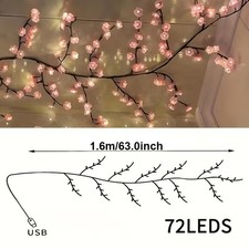 1.6m/72LED Pink Cherry Blossom
