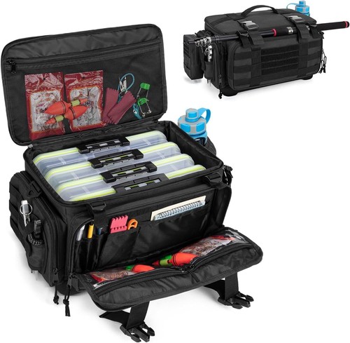 Waterproof tackle box bag with - waterproof,