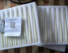 Truglow ivory taper candles - ivory,