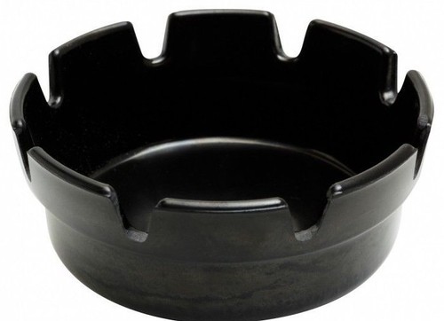 Ashtrays black plastic pack - ashtrays,
