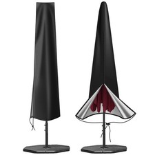 OKPOW Parasol Covers Waterproof 600D Oxford Fabric Patio Umbrella Cover with ...