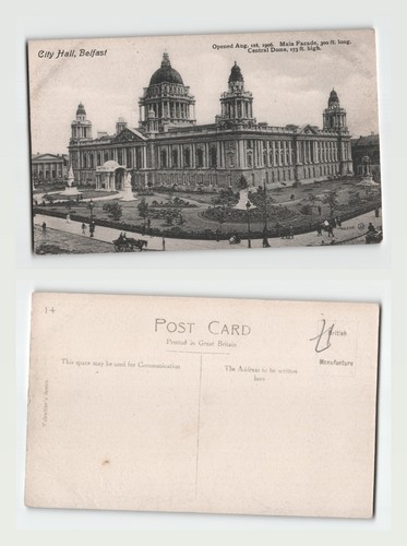 Postcard city hall belfast - postcard, hall,