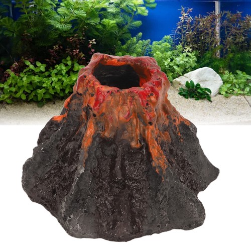 Aquarium volcano ornament - _aquarium,