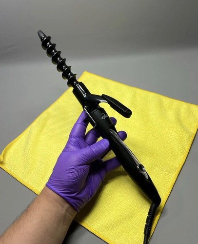 Spiral hair curler wand tongs - wand,