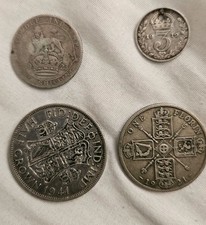 4x Pre 1947 Silver Coins Half