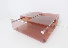 STUNNING VINTAGE SPACE AGE PETER BANKS & DAVID HEELEY PERSPEX COFFEE TABLE