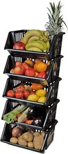 Vegetable Storage Basket Black