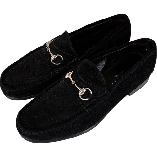 Gucci men black suede - gucci,