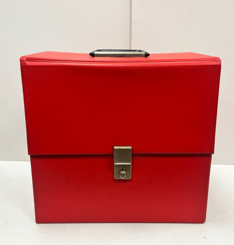 Vintage record case vinyl - case,