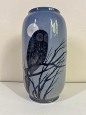 Royal Copenhagen Vase Owl In