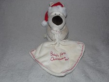 Boofle Baby's First Christmas soft toy cream puppy comforter