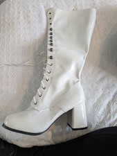 Vintage Retro Knee High White