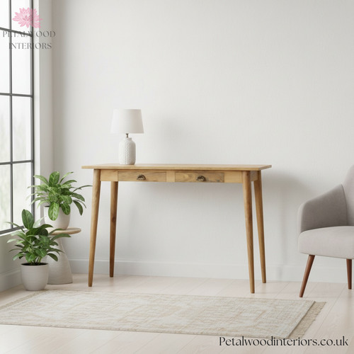 Solid wood writing desk - solid,
