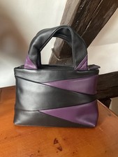 Ciccia Made By Radley Small Black/ Purple Leather Bag Good Used Condition 