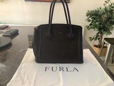 Furla Handbag 100% Leather Chocolate Brown Shoulder  Bag  excellent Condition