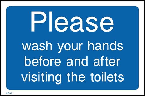 Please wash your hands before
