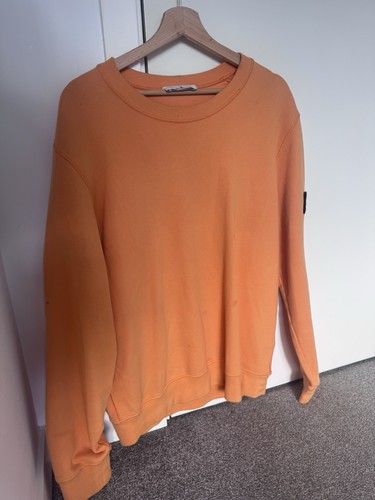 Orange stone island jumper - l,