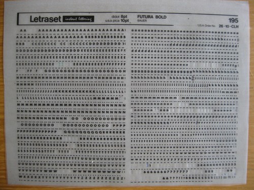 Sheet x letraset - 1/2,