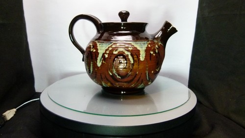 Studio pottery teapot oriental - pottery,