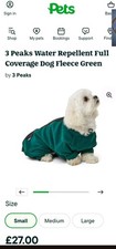 3 Peaks Fleece Dog Coat  Green