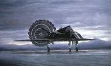 'Black Jet' Aviation Art By Mike Rondot Signed