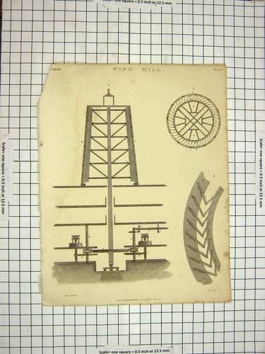 Original old antique print - original,
