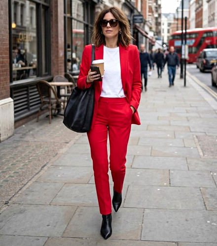 Hobbs red piece trouser - piece, suit