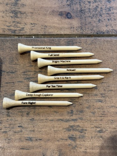100 funny engraved wooden - funny, golf