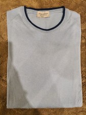 John Smedley Men's Blue Sea