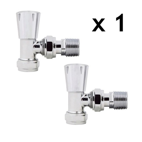 Angled chrome lockshield - angled,