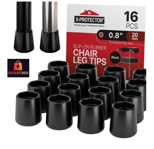 16pcs round chair leg - 16pcs, caps