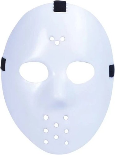 White jason hockey mask - white,