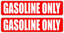 Gasoline only sticker decal - gasoline,