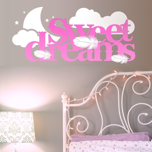 Sweet dreams vinyl wall art - sweet,