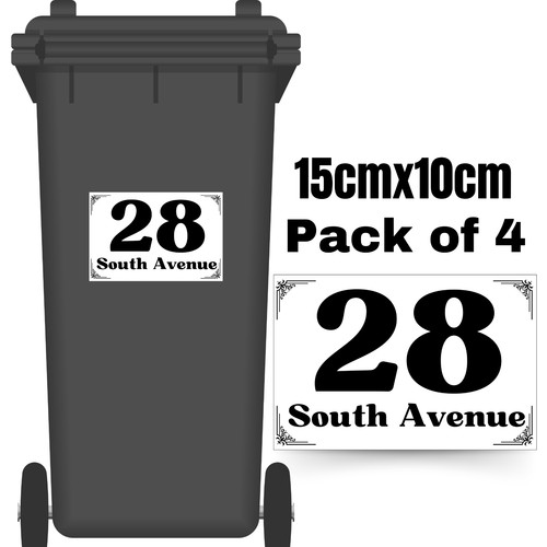 Wheelie bin stickers - 4,