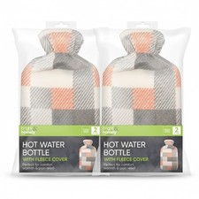 2 x Hot Water Bottle 2L with