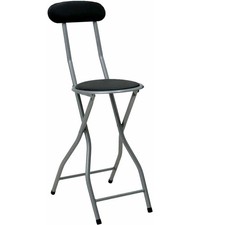 Black Folding Bar Stool