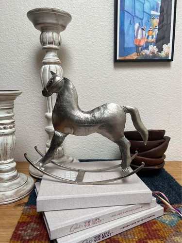 Punched tin silver metal - punched,